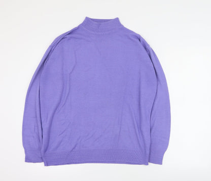 Womens UK Size 14 St Bernard Purple Pullover Jumper