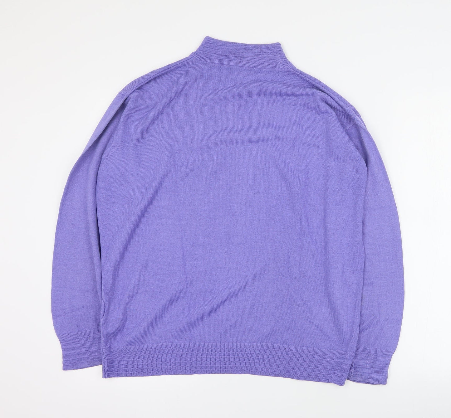 Womens UK Size 14 St Bernard Purple Pullover Jumper