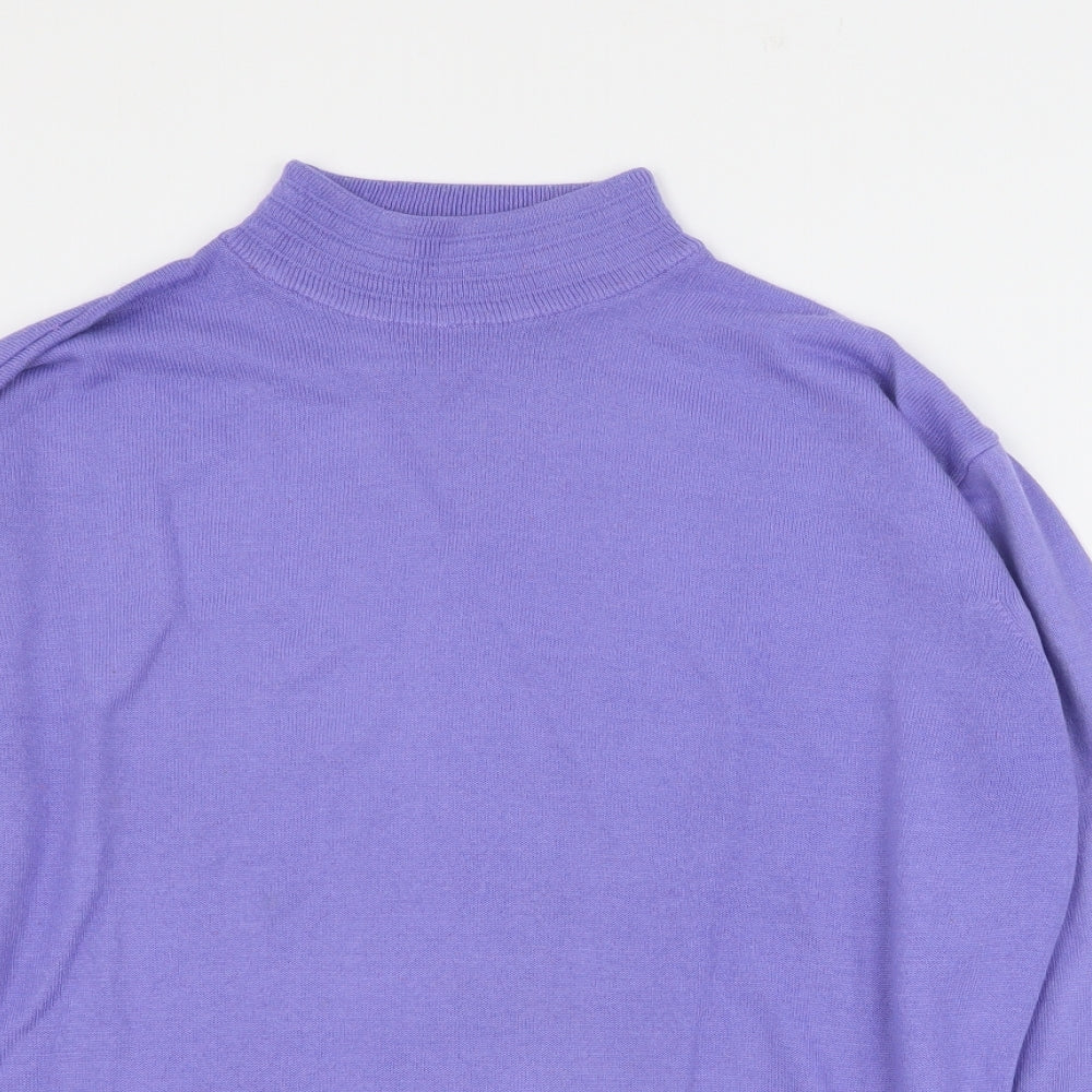 Womens UK Size 14 St Bernard Purple Pullover Jumper
