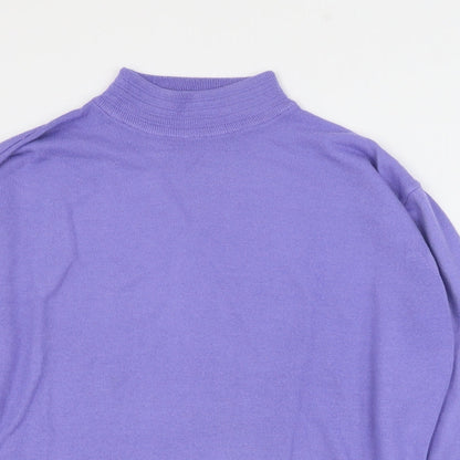 Womens UK Size 14 St Bernard Purple Pullover Jumper