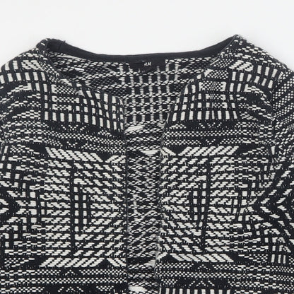 Womens UK Size S H&M Black Jacket