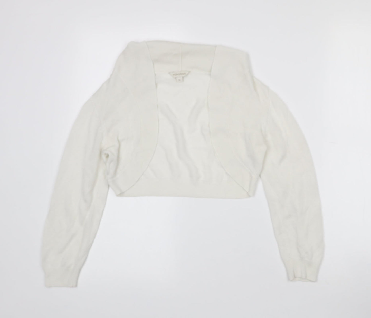 Womens UK Size M Monsoon White Cape Jumper
