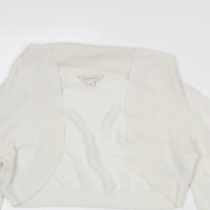 Womens UK Size M Monsoon White Cape Jumper