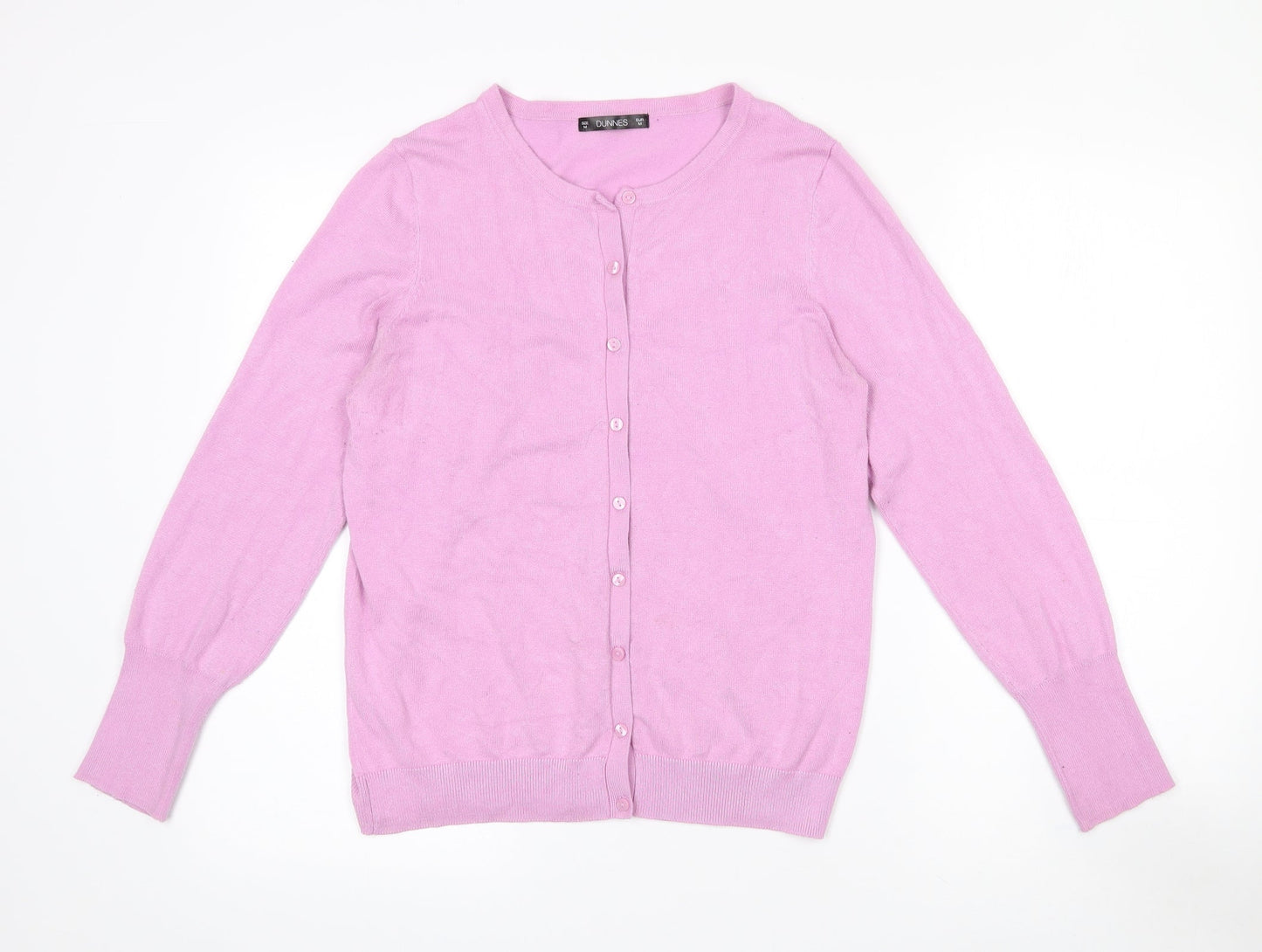 Womens UK Size M Dunnes Stores Pink Cardigan Jumper