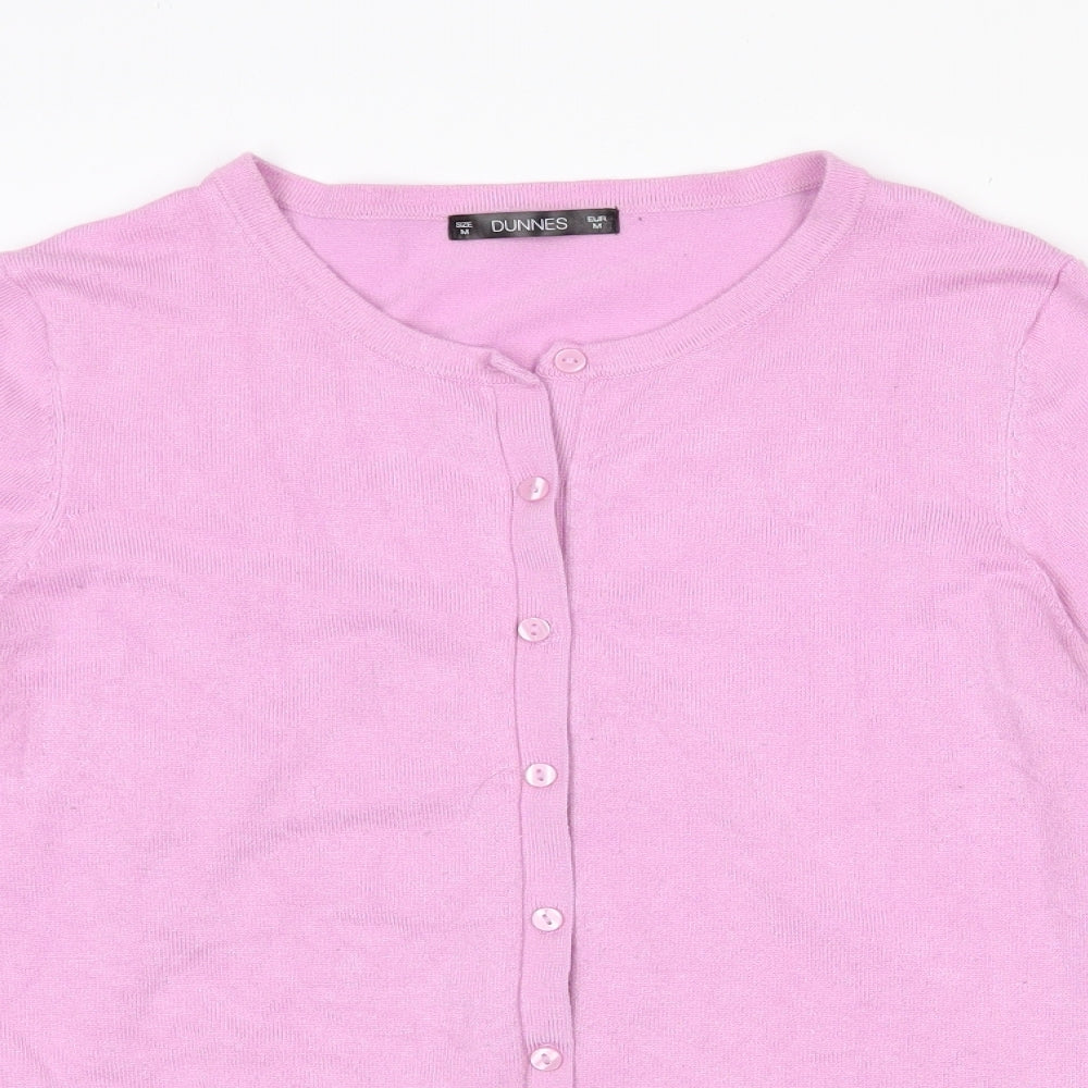 Womens UK Size M Dunnes Stores Pink Cardigan Jumper