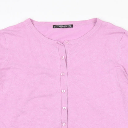 Womens UK Size M Dunnes Stores Pink Cardigan Jumper