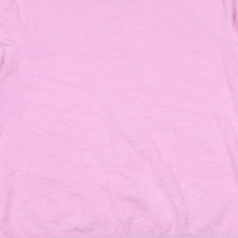 Womens UK Size M Dunnes Stores Pink Cardigan Jumper
