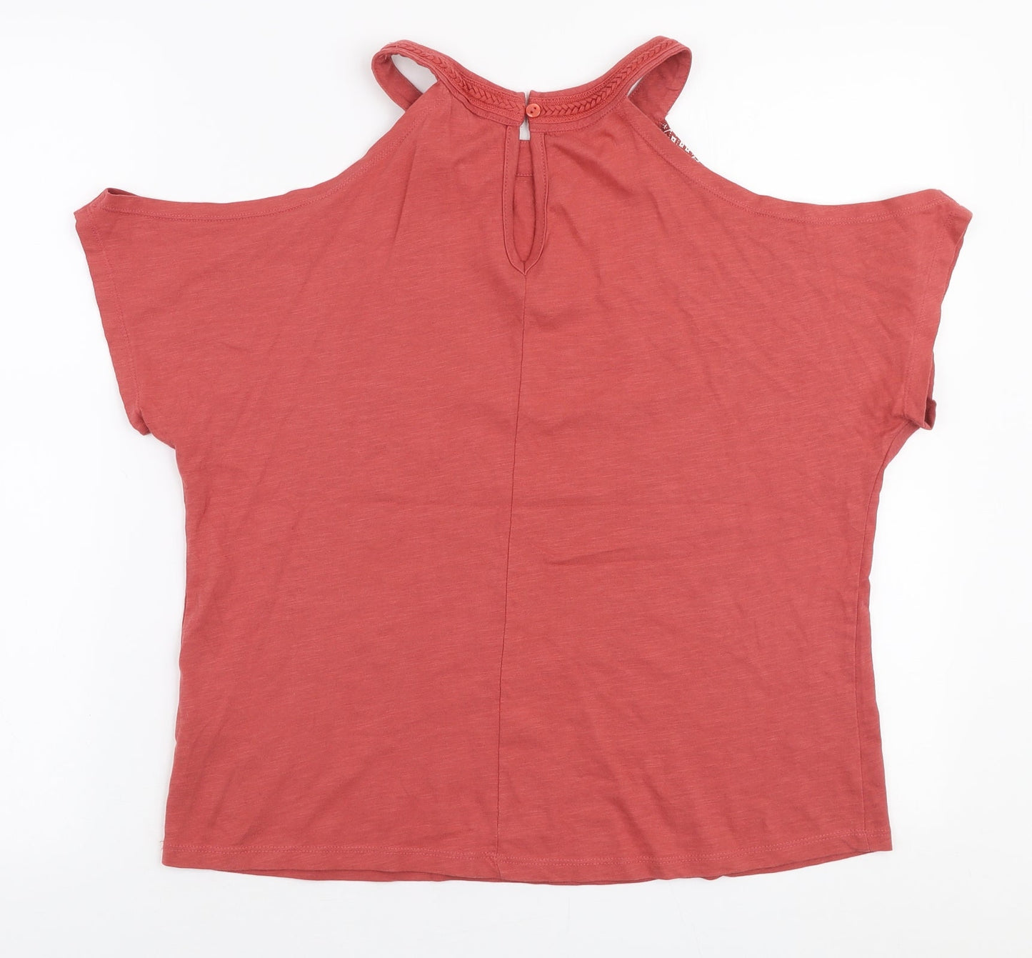 Womens UK Size 8 New Look Orange Jersey T-Shirt