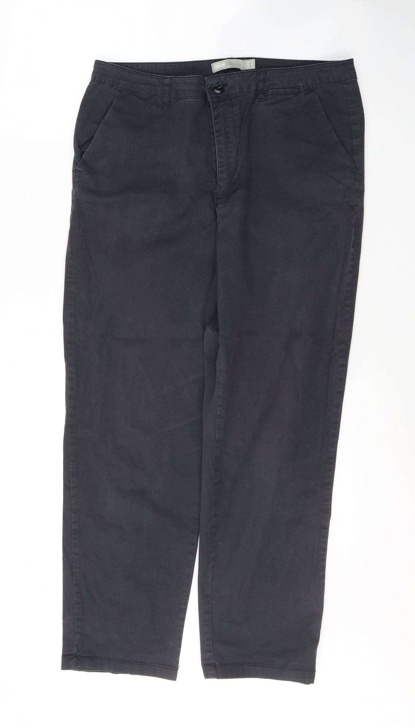 Womens UK Size 12 ASOS Regular Fit  Grey Trousers