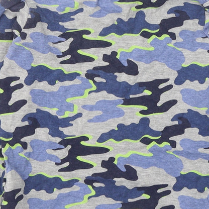 F&F Boys Grey Camouflage Cotton  Nightshirt Size 5-6 Years  Pullover