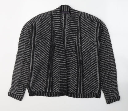 Marks and Spencer Womens Black V-Neck  Acrylic Cardigan Jumper Size 14