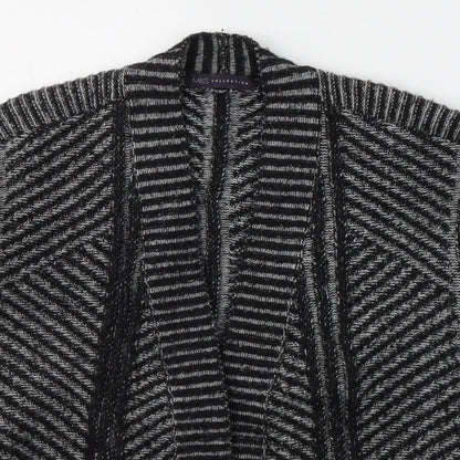 Marks and Spencer Womens Black V-Neck  Acrylic Cardigan Jumper Size 14