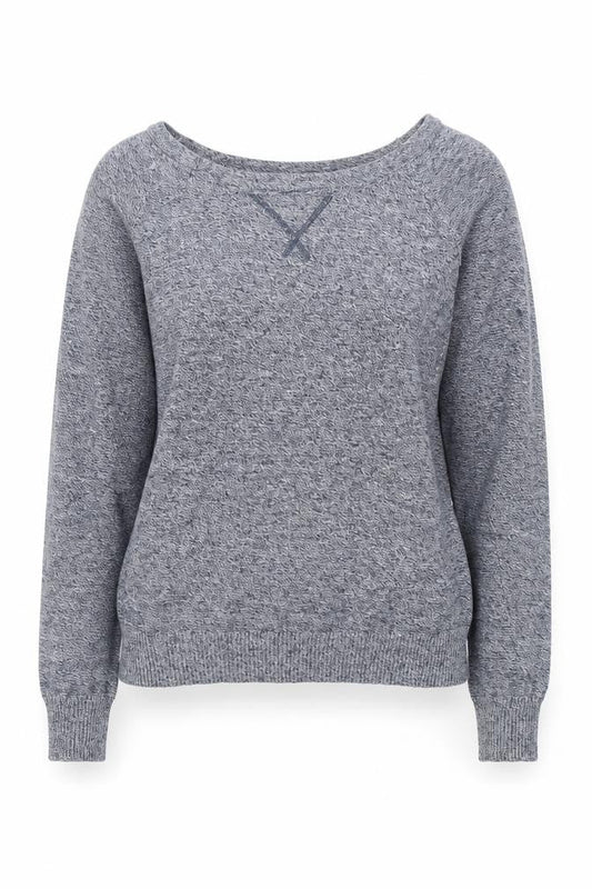 Womens UK Size S Poof Blue Pullover Jumper