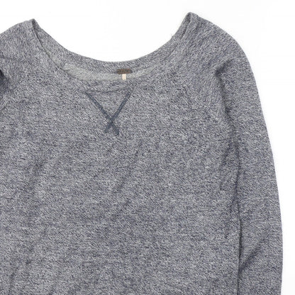 Womens UK Size S Poof Blue Pullover Jumper