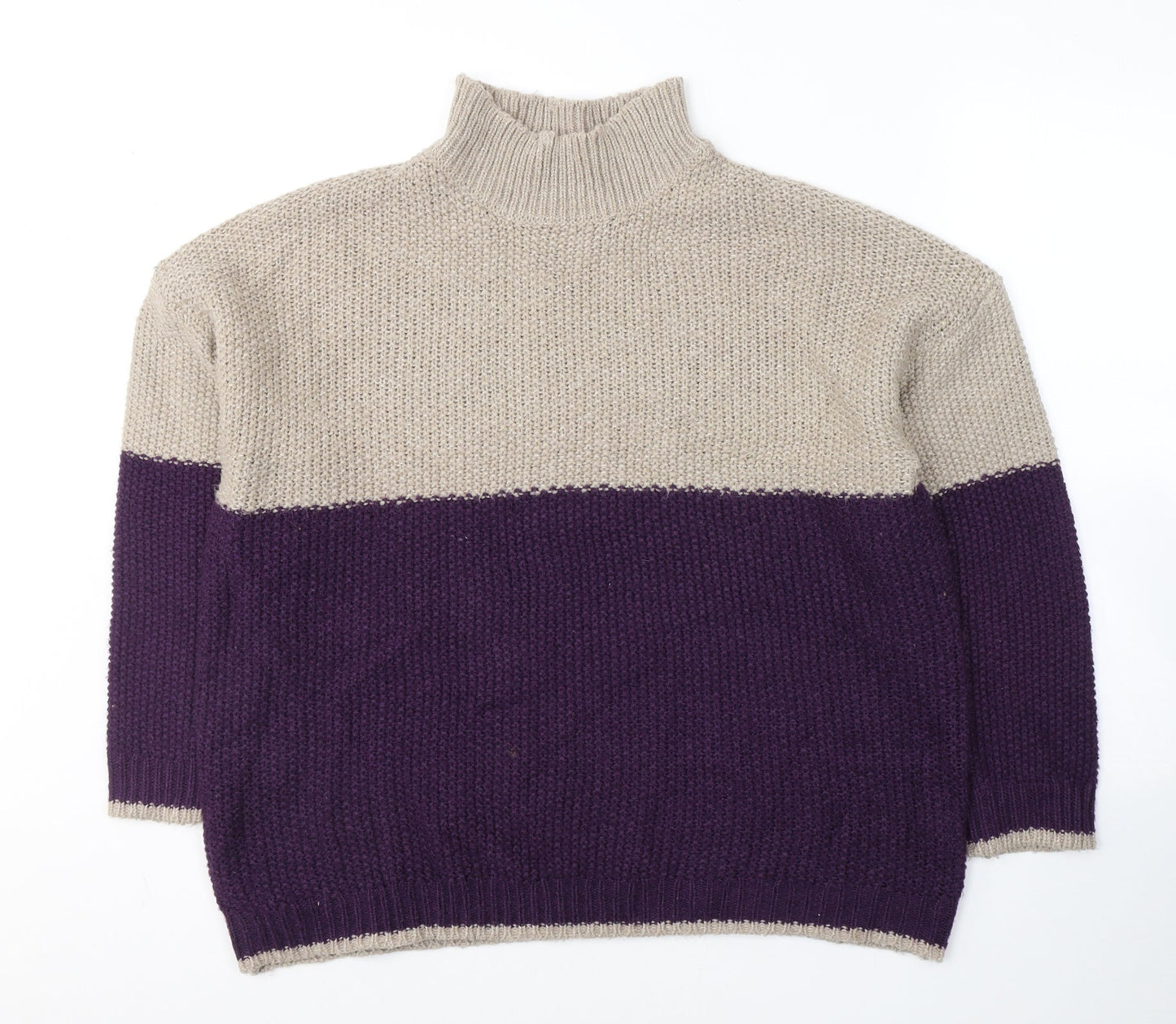 Womens UK Size XL Pep&Co Purple Pullover Jumper