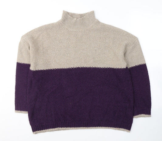 Womens UK Size XL Pep&Co Purple Pullover Jumper