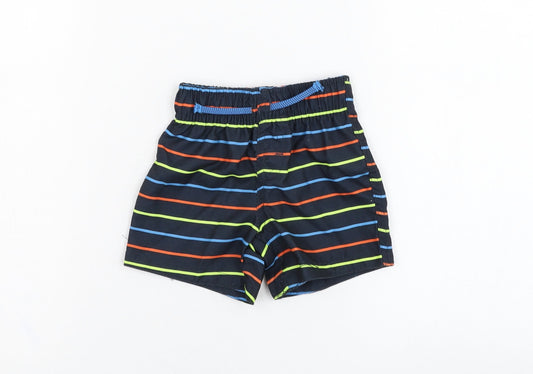Primark Boys Black Striped Polyester Sweatpants Trousers Size 9-12 Months Pullover - Swimwear