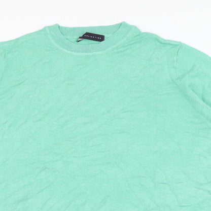 Womens UK Size 12 Marks and Spencer Green Pullover Jumper