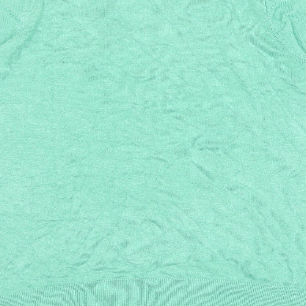 Womens UK Size 12 Marks and Spencer Green Pullover Jumper