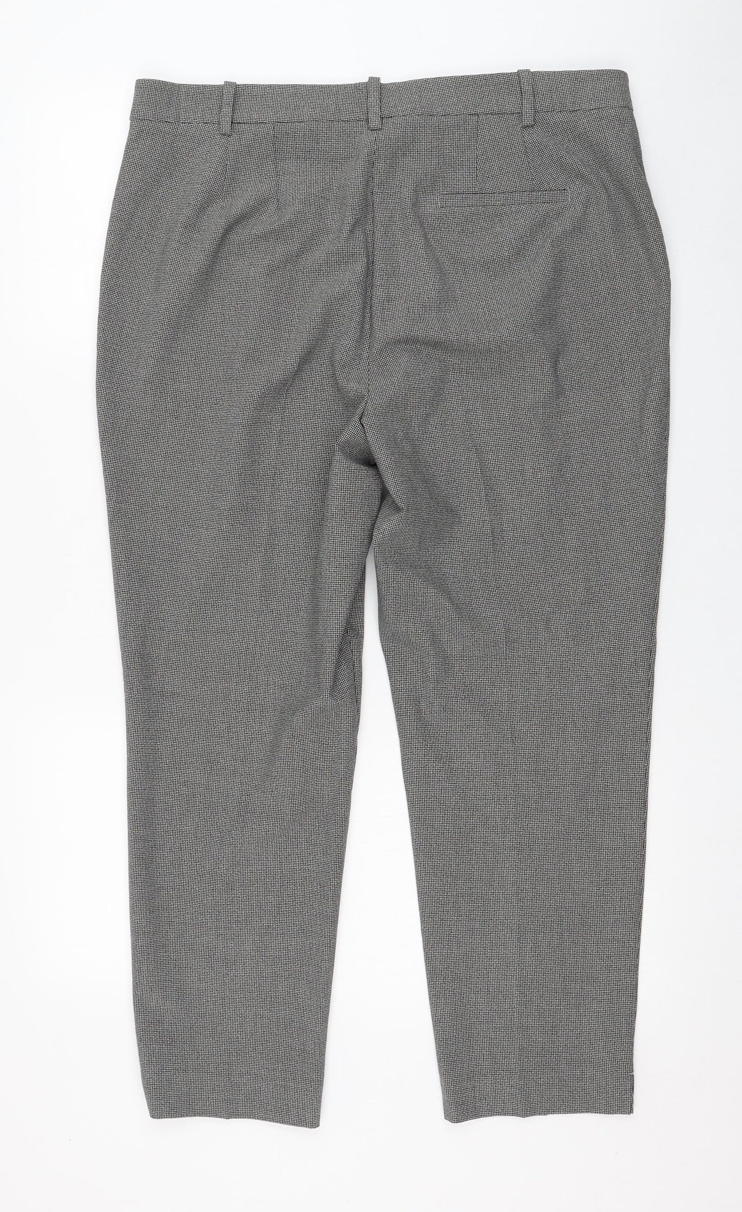 Womens UK Size 16 Marks and Spencer Regular Fit Carrot Grey Trousers