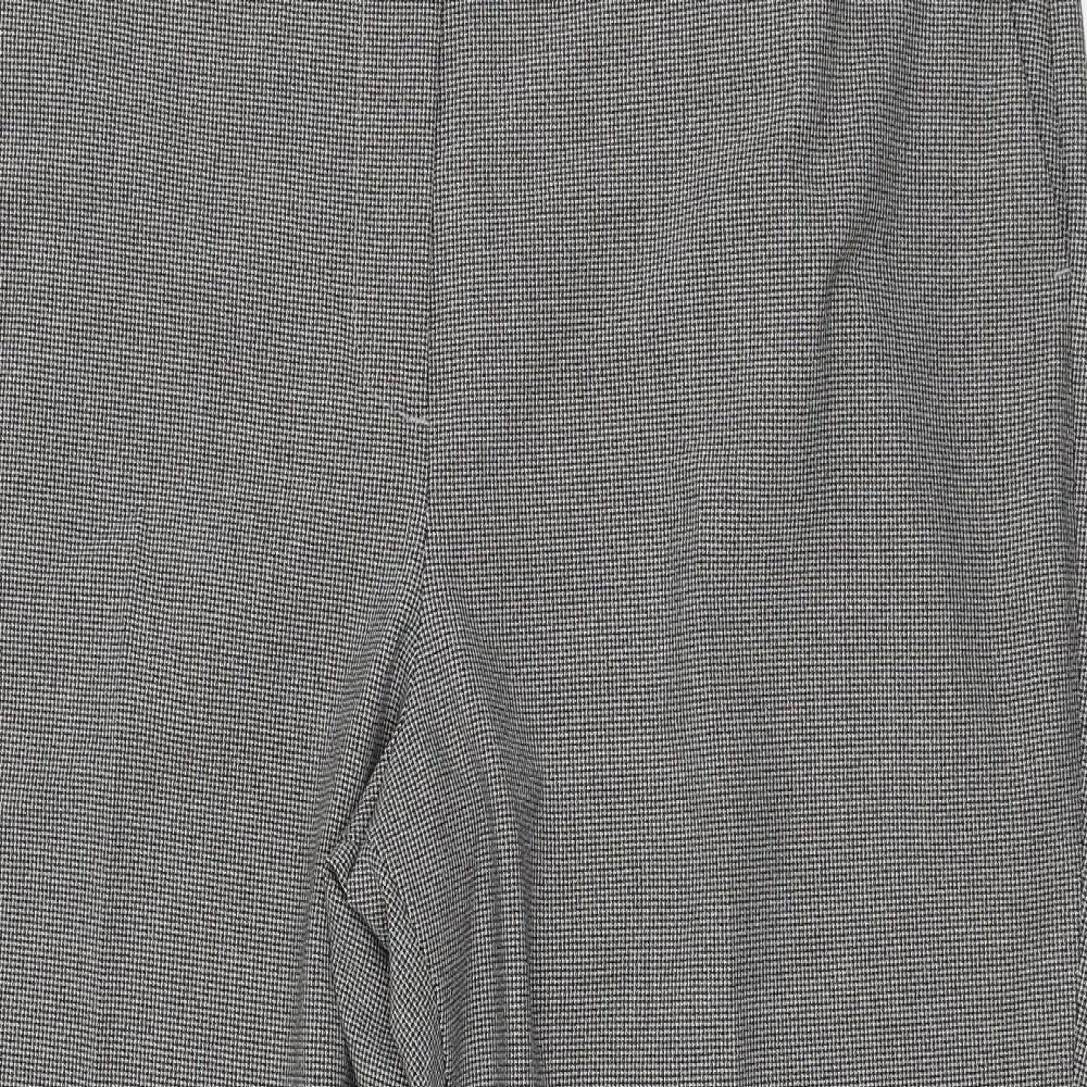 Womens UK Size 16 Marks and Spencer Regular Fit Carrot Grey Trousers
