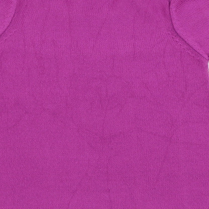 LC Waikiki Girls Purple Round Neck  Acrylic Pullover Jumper Size 5 Years  Pullover
