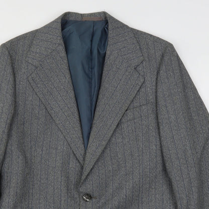Mens UK Size  Preworn Regular Grey Suit Jacket