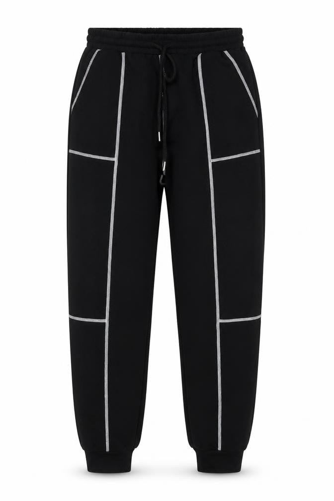 Womens UK Size S Shien Regular Fit Sweatpants Black Trousers