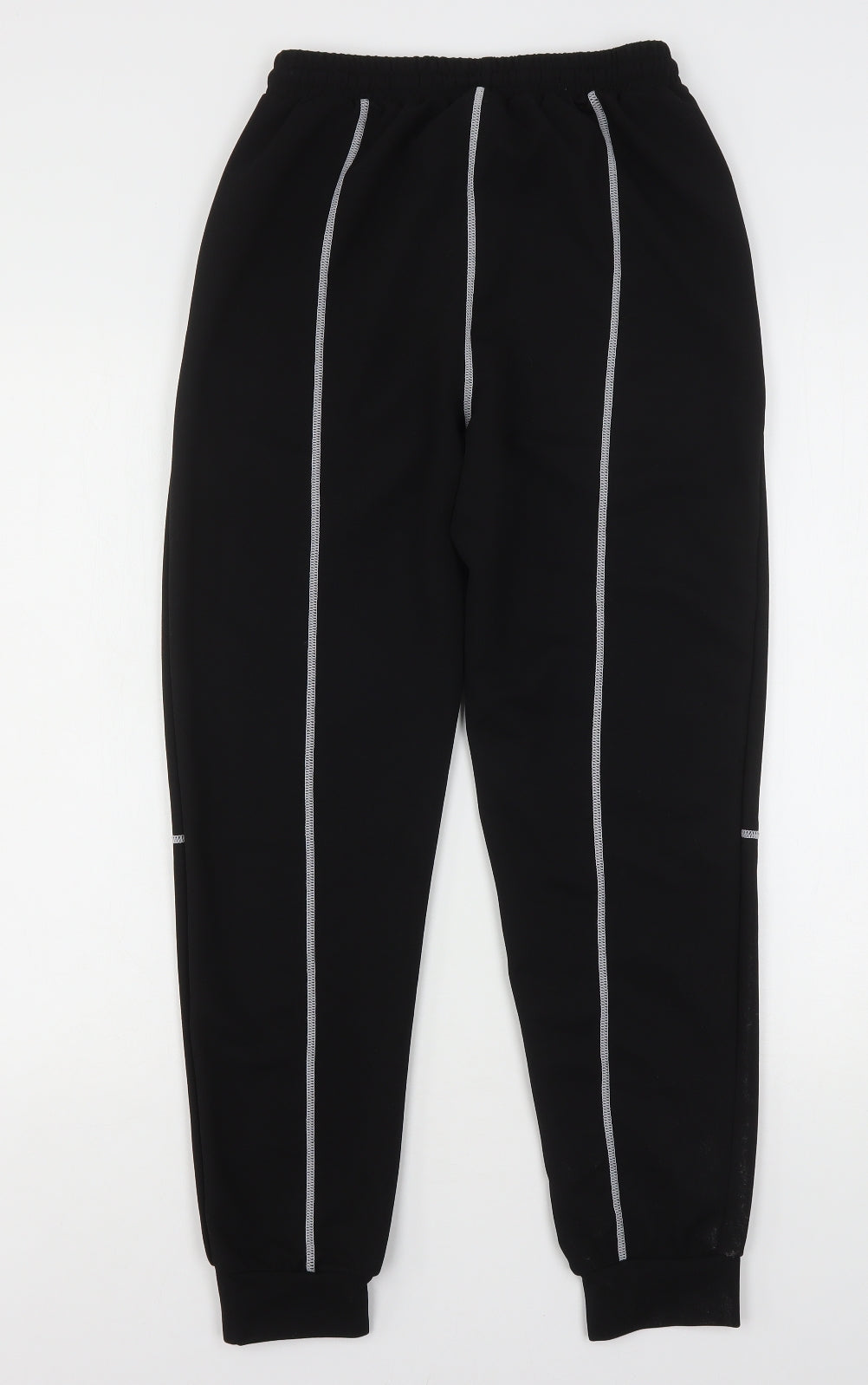 Womens UK Size S Shien Regular Fit Sweatpants Black Trousers