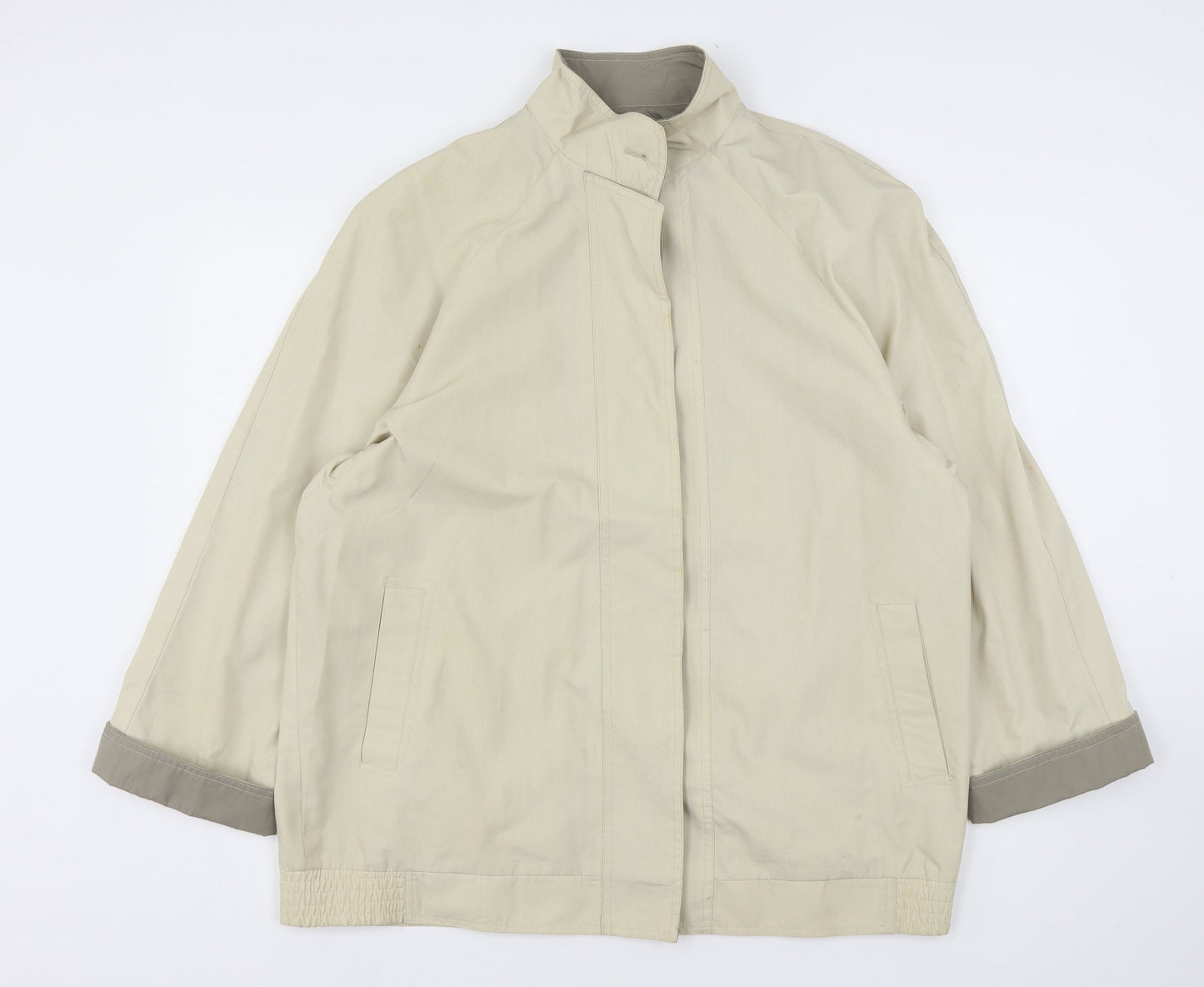 Telemac Womens Beige   Jacket  Size 20  Button