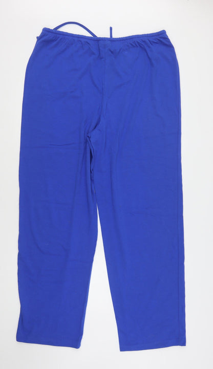 Style Inc Womens Blue  Cotton Sweatpants Trousers Size 2XL L31 in Regular Drawstring