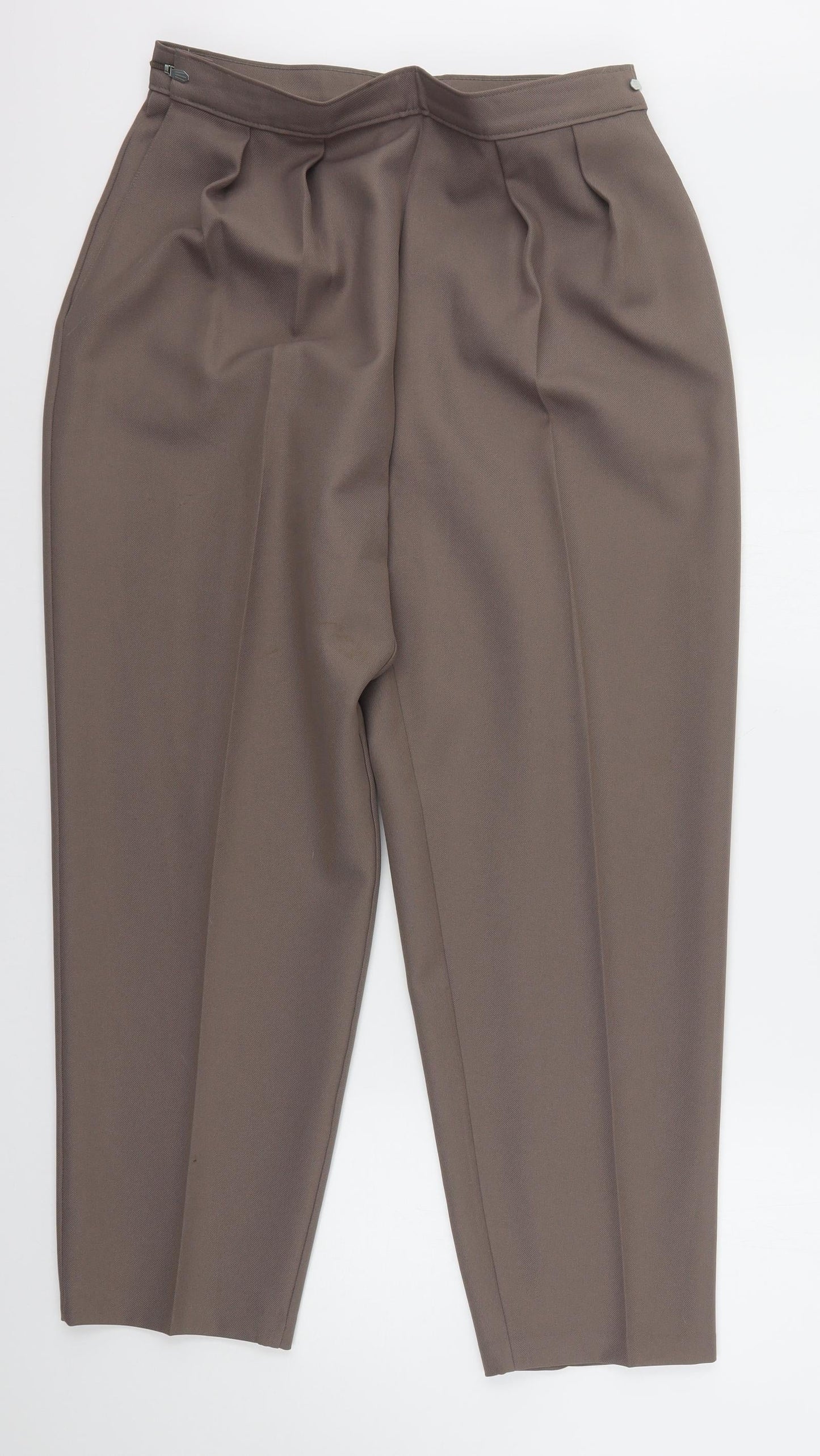 Womens UK Size 20 in Preworn Regular Fit  Brown Trousers