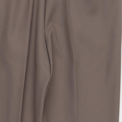 Womens UK Size 20 in Preworn Regular Fit  Brown Trousers