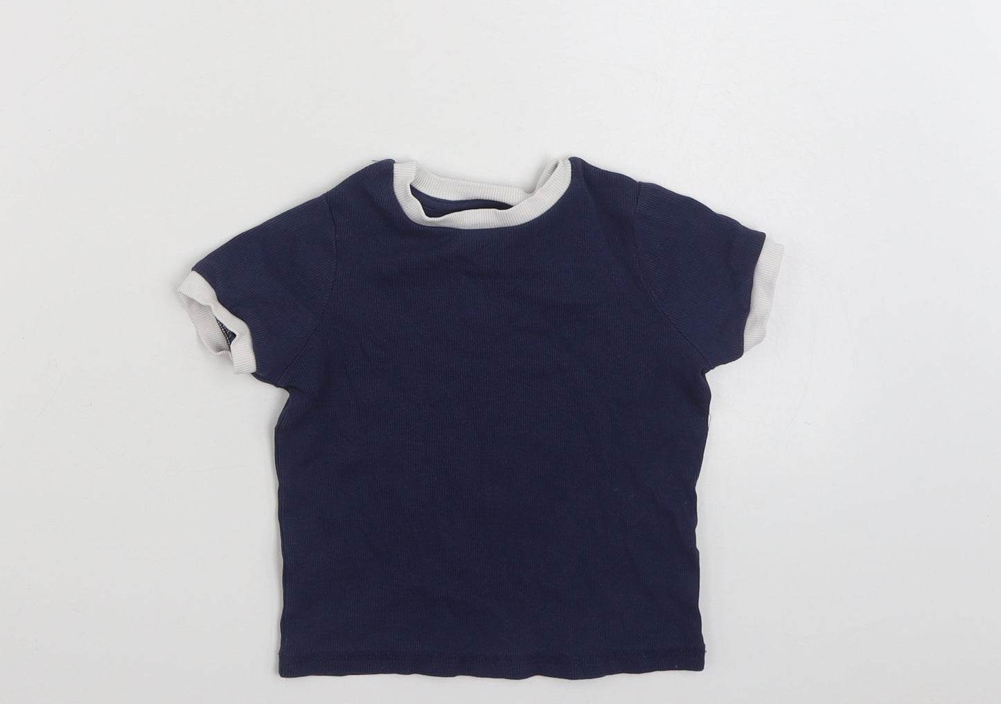 George Boys Blue  Cotton Pullover Sweatshirt Size 2-3 Years  Pullover