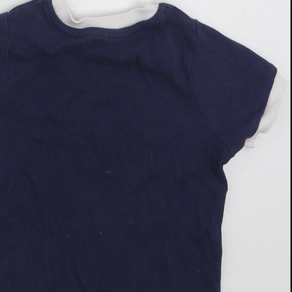 George Boys Blue  Cotton Pullover Sweatshirt Size 2-3 Years  Pullover