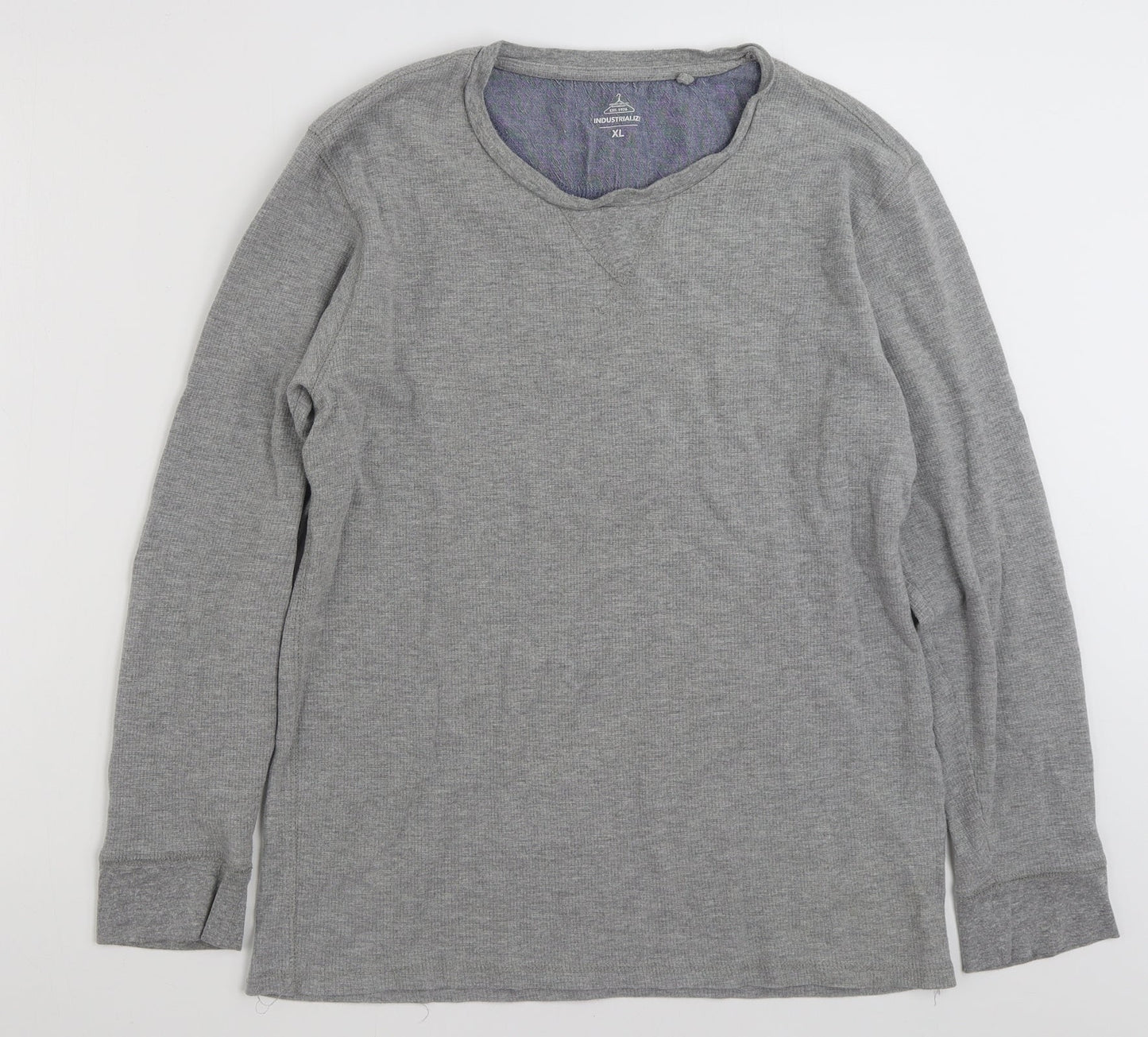 Industrialize  Mens Grey  Cotton Pullover Sweatshirt Size XL