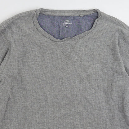 Industrialize  Mens Grey  Cotton Pullover Sweatshirt Size XL
