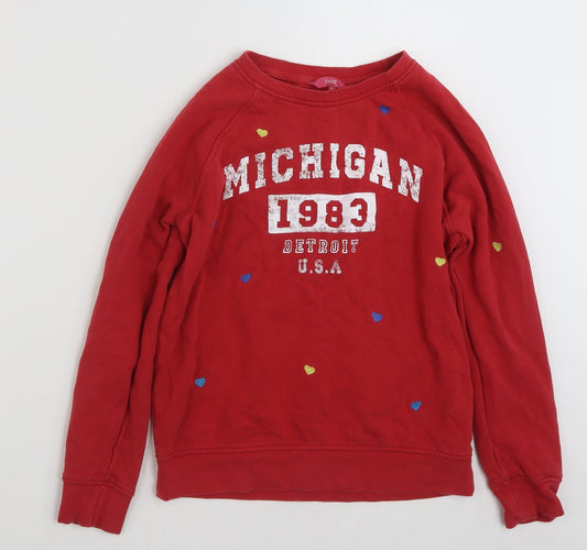 Womens UK Size XS NEXT Red Pullover Sweatshirt