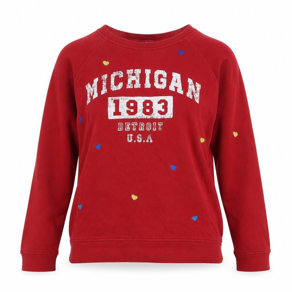 Womens UK Size XS NEXT Red Pullover Sweatshirt