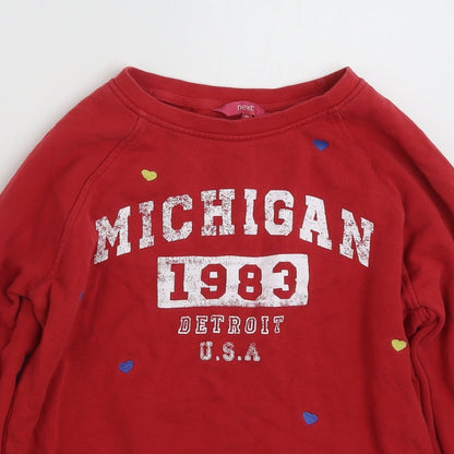 Womens UK Size XS NEXT Red Pullover Sweatshirt