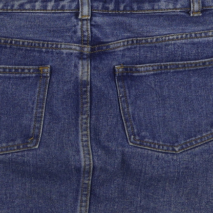 FOREVER 21 Womens Blue  Cotton Mini Skirt Size S   Zip