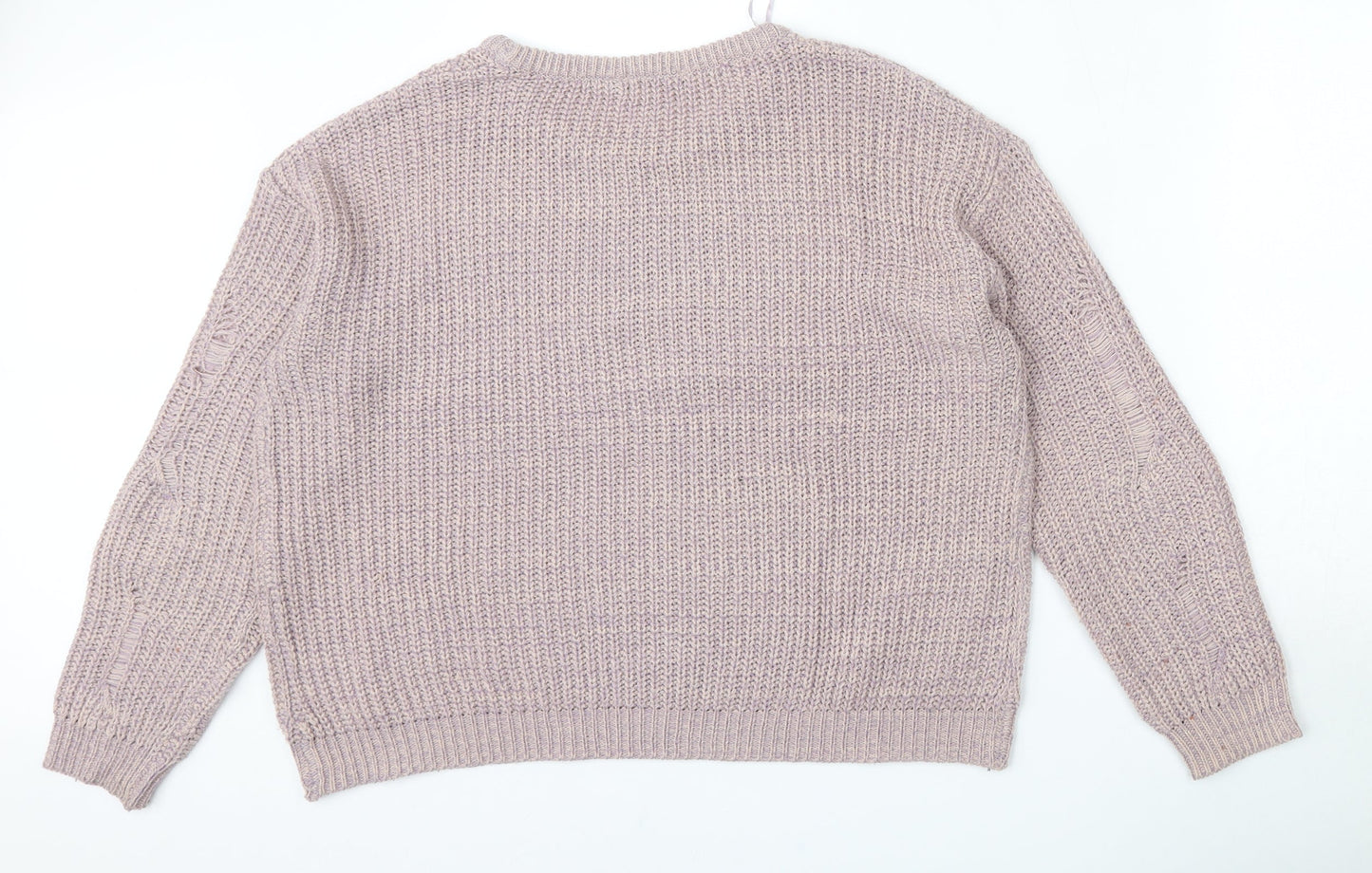 Womens UK Size L Brave Soul Purple Pullover Jumper
