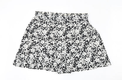 Pep&Co Womens Multicoloured Floral Polyester A-Line Skirt Size 14