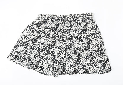Pep&Co Womens Multicoloured Floral Polyester A-Line Skirt Size 14