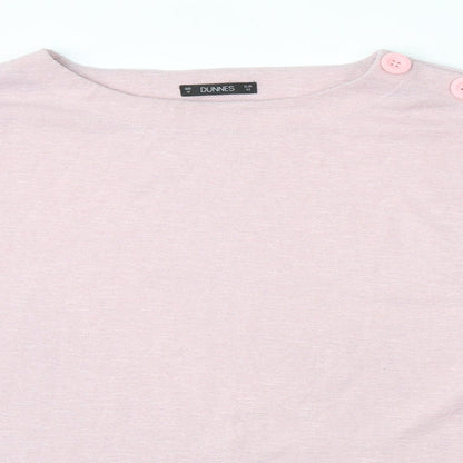 Womens UK Size M Dunnes Stores Pink Pullover Sweatshirt