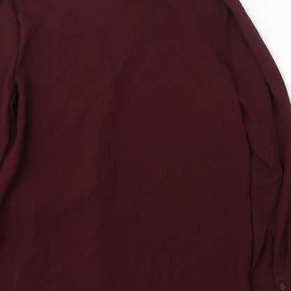 Womens UK Size 10 New Look Purple Basic Blouse