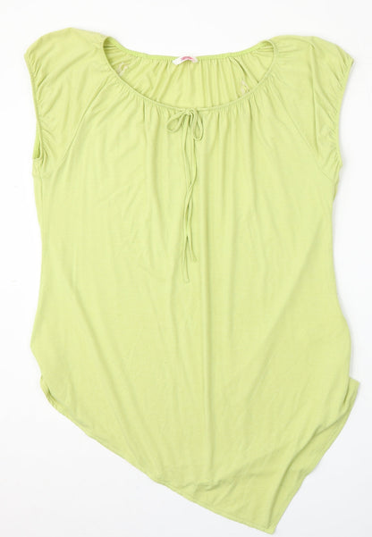 Womens UK Size 14 Marks and Spencer Green Basic Blouse