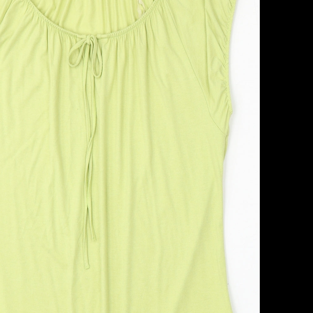Womens UK Size 14 Marks and Spencer Green Basic Blouse