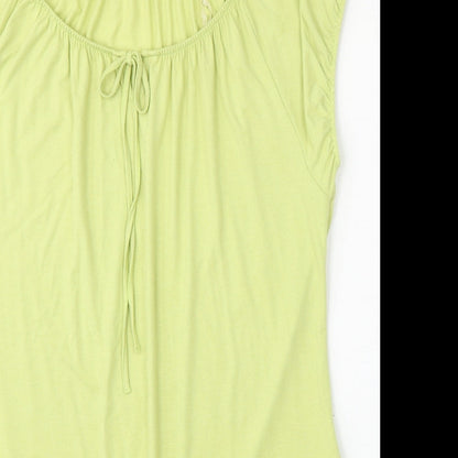 Womens UK Size 14 Marks and Spencer Green Basic Blouse