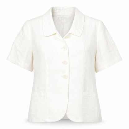 Womens UK Size 14 Alex & Co White Basic Button-Up